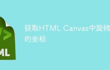 获取HTML Canvas中旋转剑的坐标