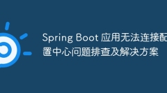 Spring Boot application not connected to the configuration center troubleshooting and solutions