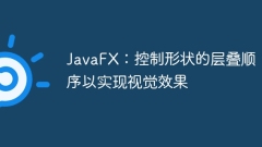 JavaFX: Control the stacking order of shapes for visual effects