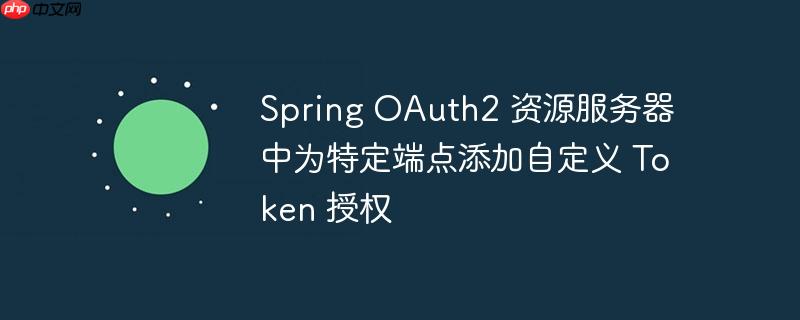 Spring OAuth2 资源服务器中为特定端点添加自定义 Token 授权-小浪学习网