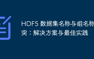 HDF5 -Datensatzname Konflikte und Gruppennamen: Lösungen und Best Practices