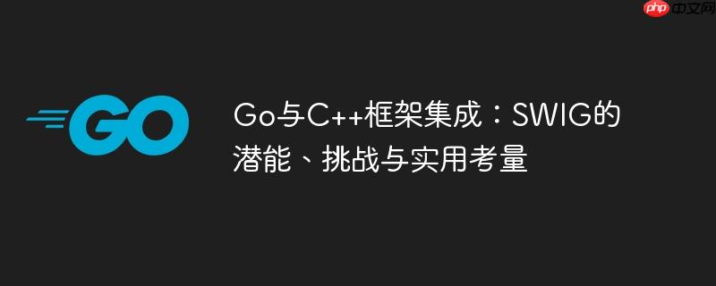 Go与C++框架集成：SWIG的潜能、挑战与实用考量
