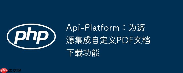 Api-Platform:为资源集成自定义PDF文档下载功能