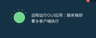 远程运行gui应用：服务端部署与客户端执行