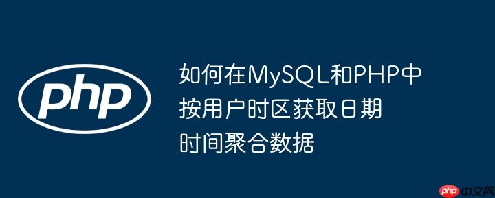 如何在MySQL和PHP中按用户时区获取日期时间聚合数据
