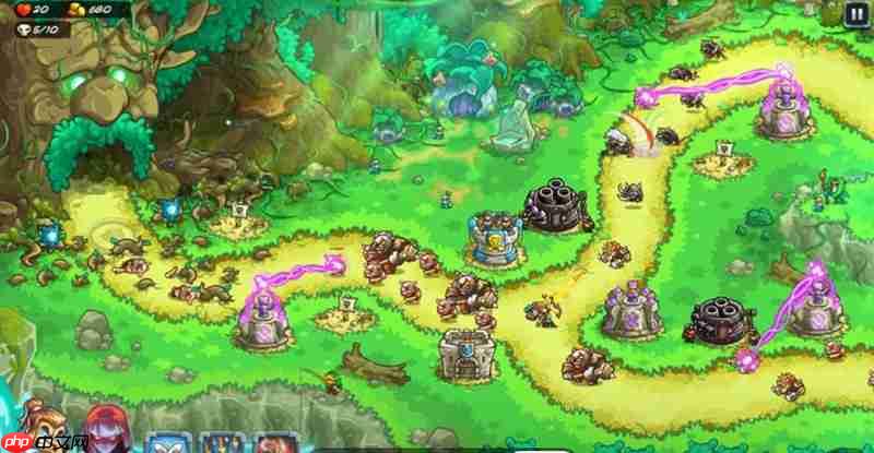 王国保卫战5第20关怎么过 树灵村落关卡通关技巧