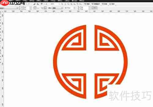 CDR绘制矢量花纹边框技巧