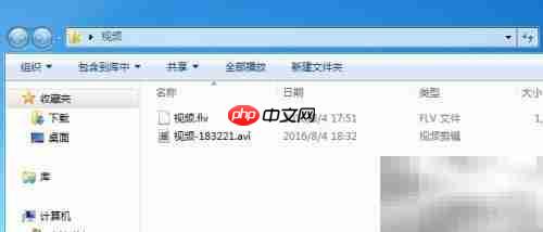 FLV转AVI格式转换教程
