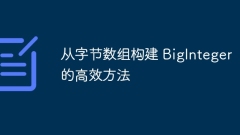 Efficient way to build BigInteger from byte arrays
