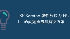 Troubleshooting and solutions for getting JSP Session attributes as NULL