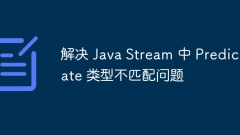 Solve the problem of Predicate type mismatch in Java Stream