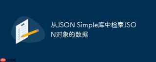 从JSON Simple库中检索JSON对象的数据