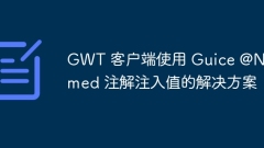 Solutions for GWT clients to inject values ??using Guice @Named annotation