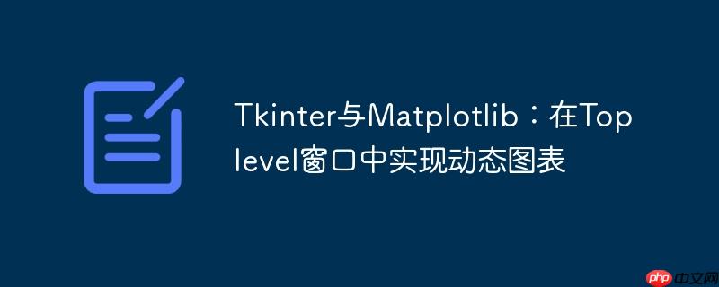 Tkinter与Matplotlib：在Toplevel窗口中实现动态图表-小浪学习网