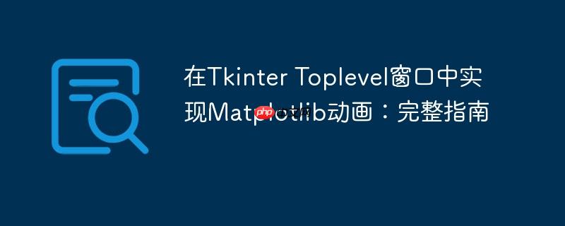 在Tkinter Toplevel窗口中实现Matplotlib动画:完整指南