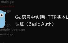 Go语言中实现HTTP基本访问认证（Basic Auth）