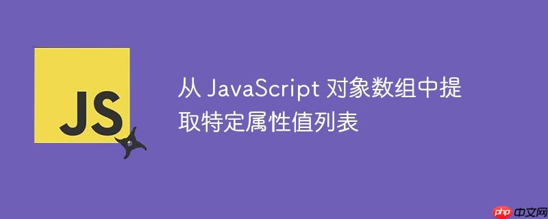 从 javascript 对象数组中提取特定属性值列表