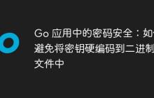 Go 应用中的密码安全：如何避免将密钥硬编码到二进制文件中