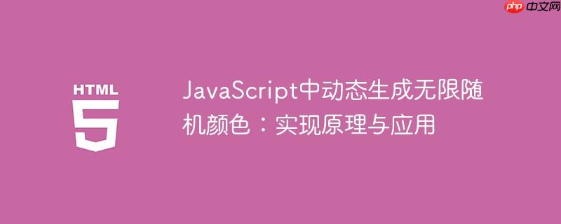 JavaScript中动态生成无限随机颜色:实现原理与应用