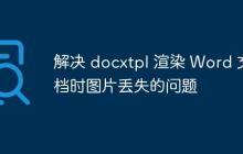 解决 docxtpl 渲染 Word 文档时图片丢失的问题