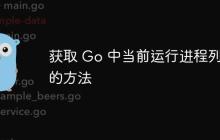 获取 Go 中当前运行进程列表的方法