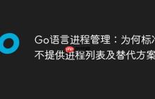 Go语言进程管理：为何标准库不提供进程列表及替代方案