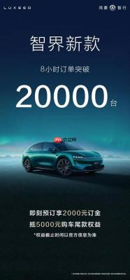 智界新款 8 小时订单突破 20000 台，25 万级市场的鲶鱼来了