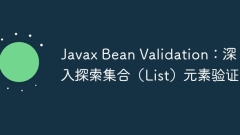 Javax Bean Validation: In-depth exploration of collection (List) element validation