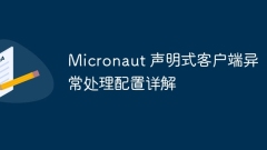 Detailed explanation of Micronaut declarative client exception handling configuration