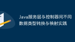 Practice of different data types conversion and mapping between Java service layer and controller