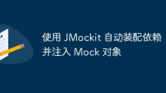Use JMockit to auto-assemble dependencies and inject Mock objects