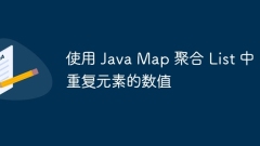 Aggregate the values ??of duplicate elements in List using Java Map