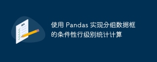Use Pandas to implement conditional row-level statistics for grouped data frames