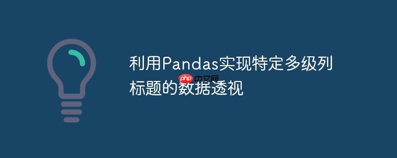 利用Pandas实现特定多级列标题的数据透视-小浪学习网