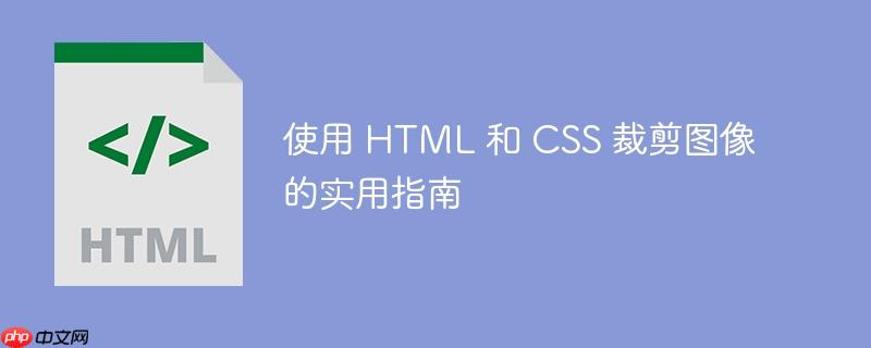 使用 HTML 和 CSS 裁剪图像的实用指南