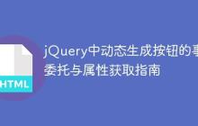 jQuery中动态生成按钮的事件委托与属性获取指南