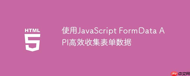使用JavaScript FormData API高效收集表单数据-小浪学习网