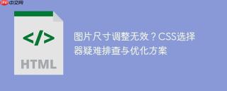 图片尺寸调整无效？CSS选择器疑难排查与优化方案