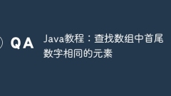 Java Tutorial: Finden Sie Elemente mit derselben Zahl im Array