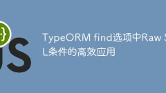 Efficient application of Raw SQL conditions in TypeORM find option