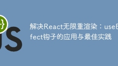 Solve React Unlimited Rerendering: Application and Best Practices of UseEffect Hook