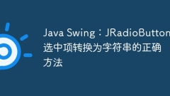Java Swing: Die richtige Art, Jradiobutton in String umzuwandeln