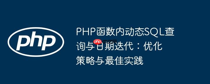 PHP函数内动态SQL查询与日期迭代：优化策略与最佳实践