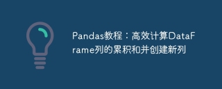 Pandas Tutorial: Efficiently calculate the accumulated sum of DataFrame columns and create new columns