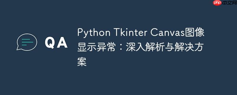 Python Tkinter Canvas图像显示异常：深入解析与解决方案
