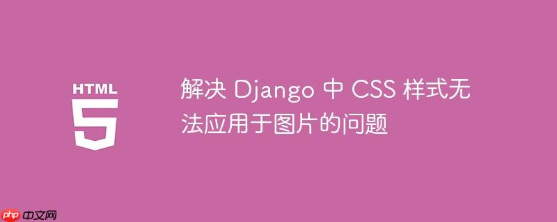 解决 Django 中 CSS 样式无法应用于图片的问题