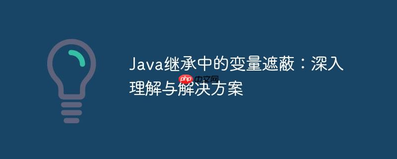 Java继承中的变量遮蔽：深入理解与解决方案
