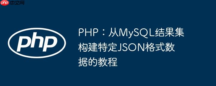 PHP：从MySQL结果集构建特定JSON格式数据的教程