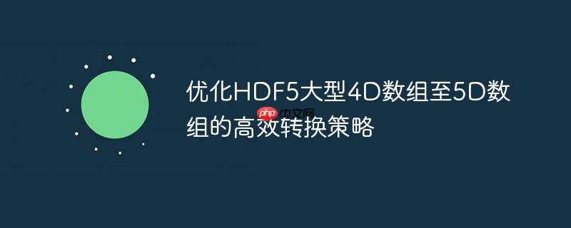 优化hdf5大型4d数组至5d数组的高效转换策略