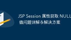 Detailed explanation and solution for obtaining NULL value problems in JSP Session attributes